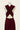 Robe Prestance bordeaux — dos 5 croisement haut