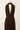 Robe Prestance chocolat — devant 1 echarpe