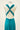 Robe Prestance turquoise — dos 4 liens retombants