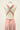 Robe Prestance rose pastel — dos 4 liens retombants