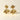Boucles d'oreilles Daphné, feuilles de laurier dorées